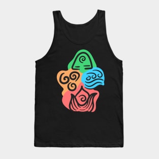 Four elements of avatar Tank Top